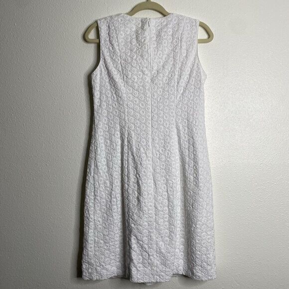 Pendleton White Eyelet Dress Size 6 - Picture 6 of 6